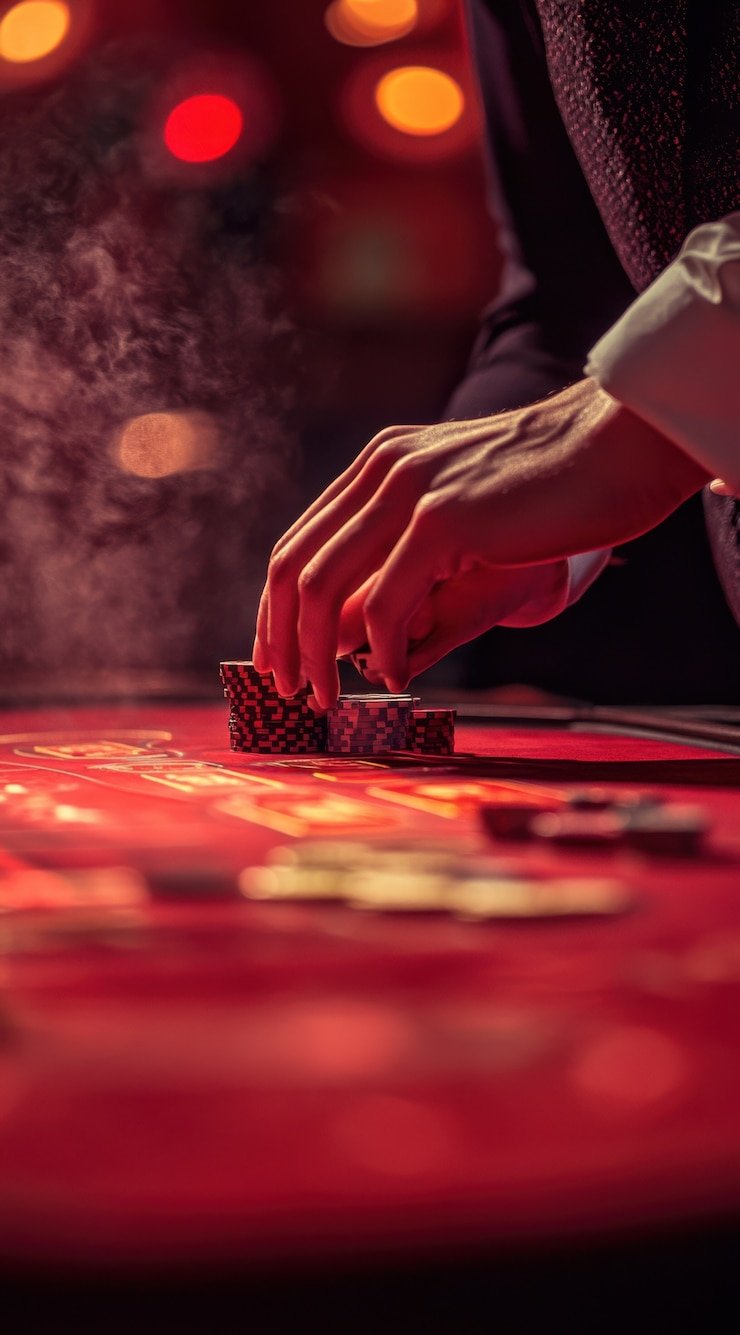 Sesi permainan kasino live dengan dealer professional di area hiburan virtual